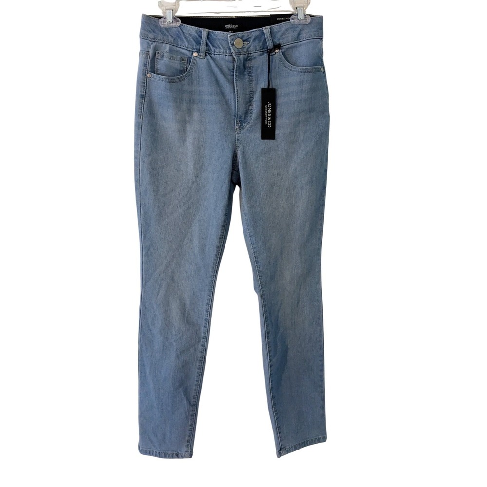 Jones New York & Co. Skinny Ankle High Waist Jeans Size‎ 6 Light Wash Denim NWT